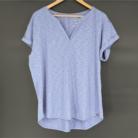 L.L.Bean Tops - NWT L.L.Bean Women's Streamside T-Shirt XL Blue Moisture Wicking Outdoor Fishing